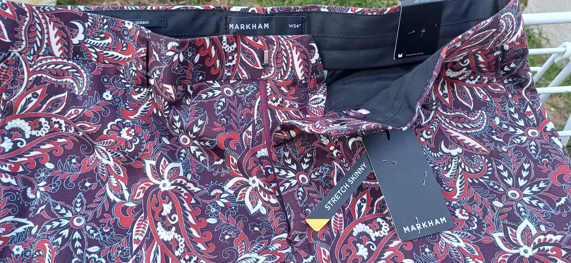 Markhams stretch slim fit trousers