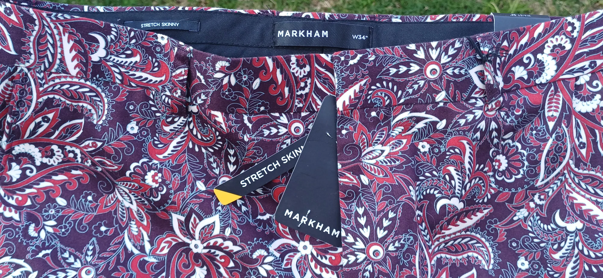 Markhams stretch slim fit trousers